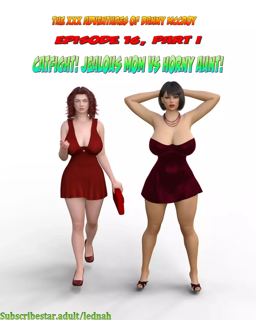 The XXX adventures of danny McCroy Catfight - Jealous mom vs horny aunt 1 – page 1
