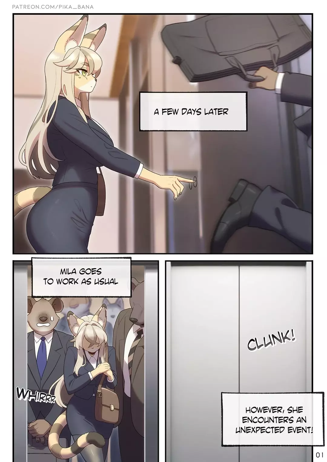 The Sexretary’s Work The Sexret Elevator - Chapter 2 – page 1