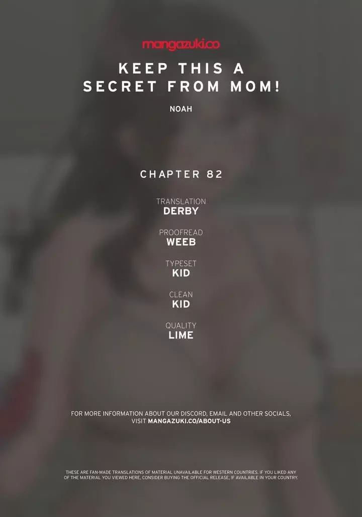 Keep It a Secret From Your Mother! Chapter 82 – page 1