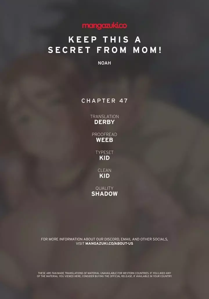Keep It a Secret From Your Mother! Chapter 47 – page 1