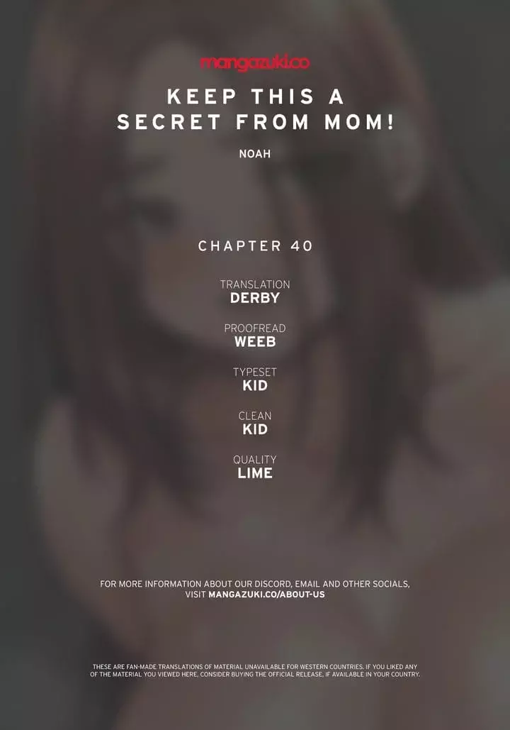 Keep It a Secret From Your Mother! Chapter 40 – page 1