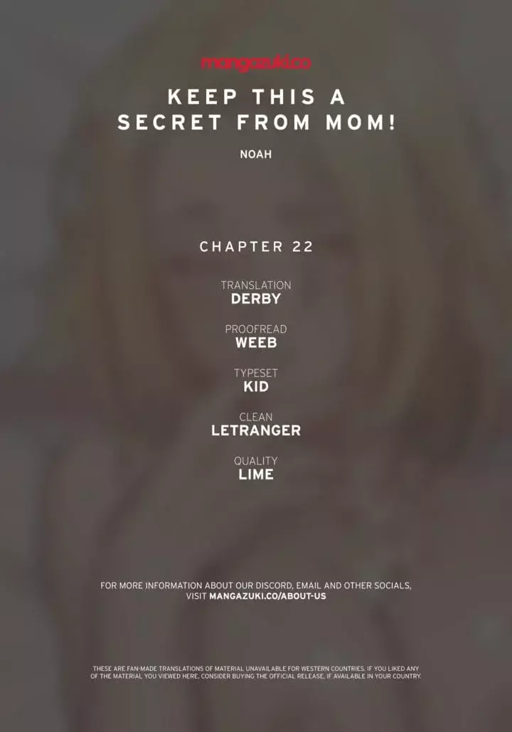 Keep It a Secret From Your Mother! Chapter 22 – page 1