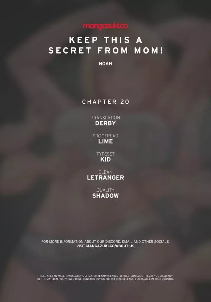 Keep It a Secret From Your Mother! Chapter 20 – page 1