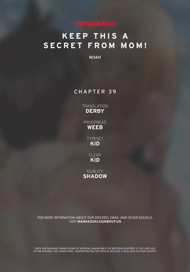 Keep It a Secret From Your Mother! Chapter 39 – page 1
