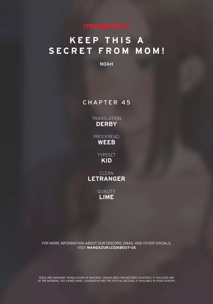 Keep It a Secret From Your Mother! Chapter 45 – page 1