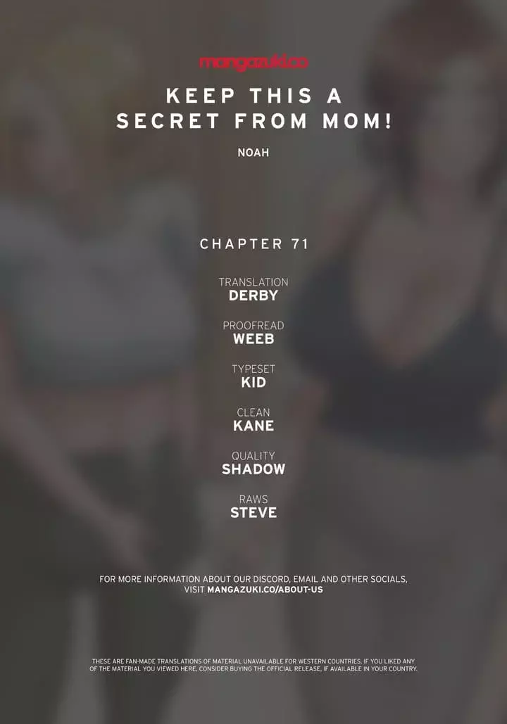 Keep It a Secret From Your Mother! Chapter 71 – page 1