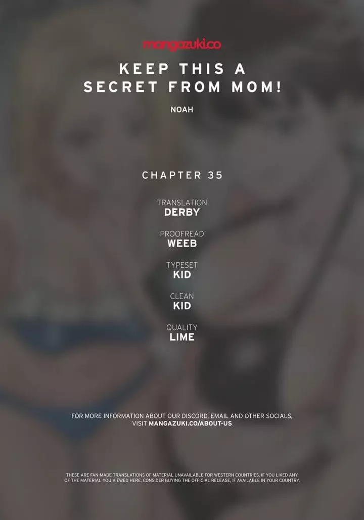 Keep It a Secret From Your Mother! Chapter 35 – page 1