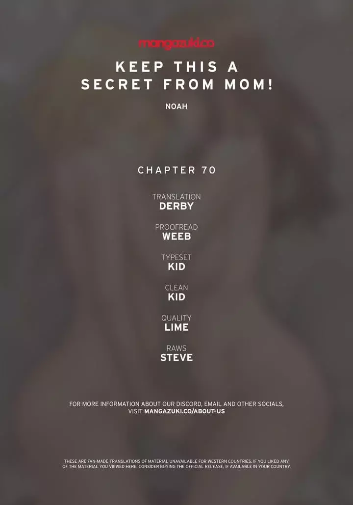 Keep It a Secret From Your Mother! Chapter 70 – page 1