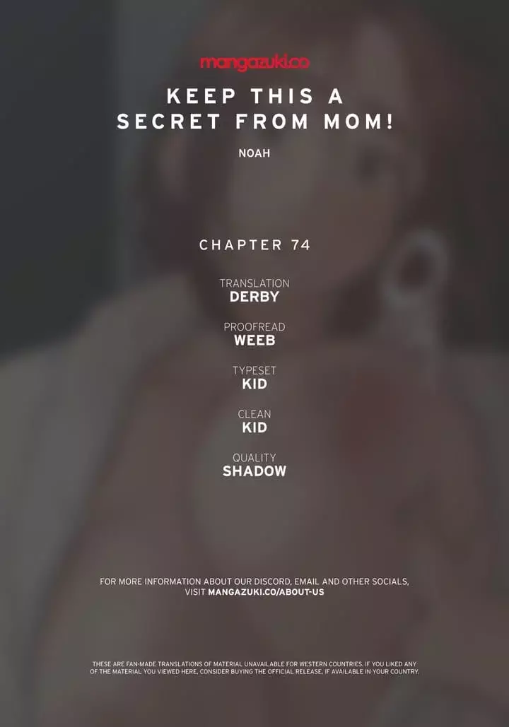 Keep It a Secret From Your Mother! Chapter 74 – page 1
