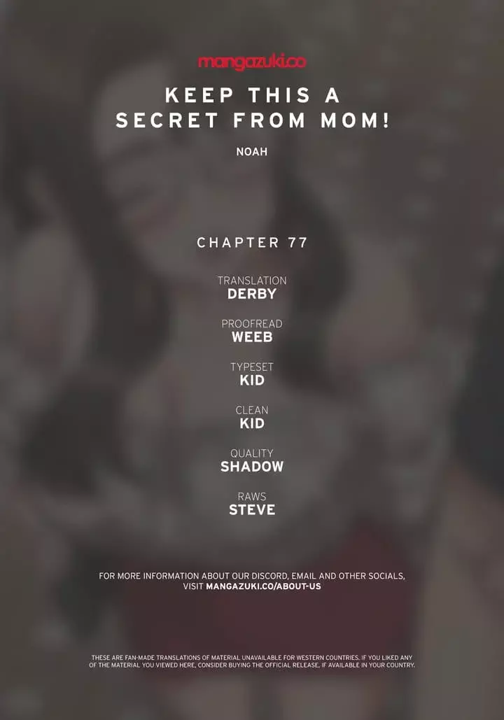 Keep It a Secret From Your Mother! Chapter 77 – page 1