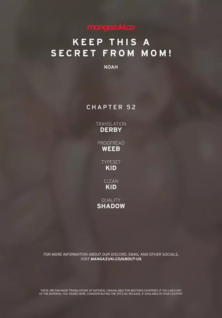 Keep It a Secret From Your Mother! Chapter 52 – page 1