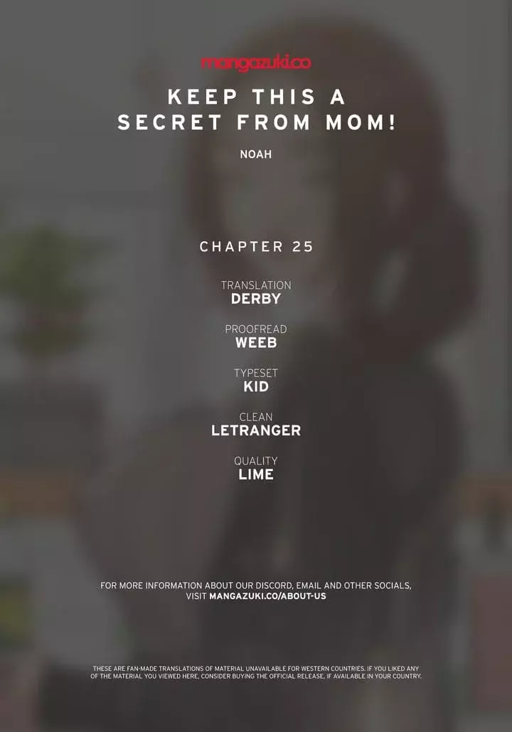 Keep It a Secret From Your Mother! Chapter 25 – page 1
