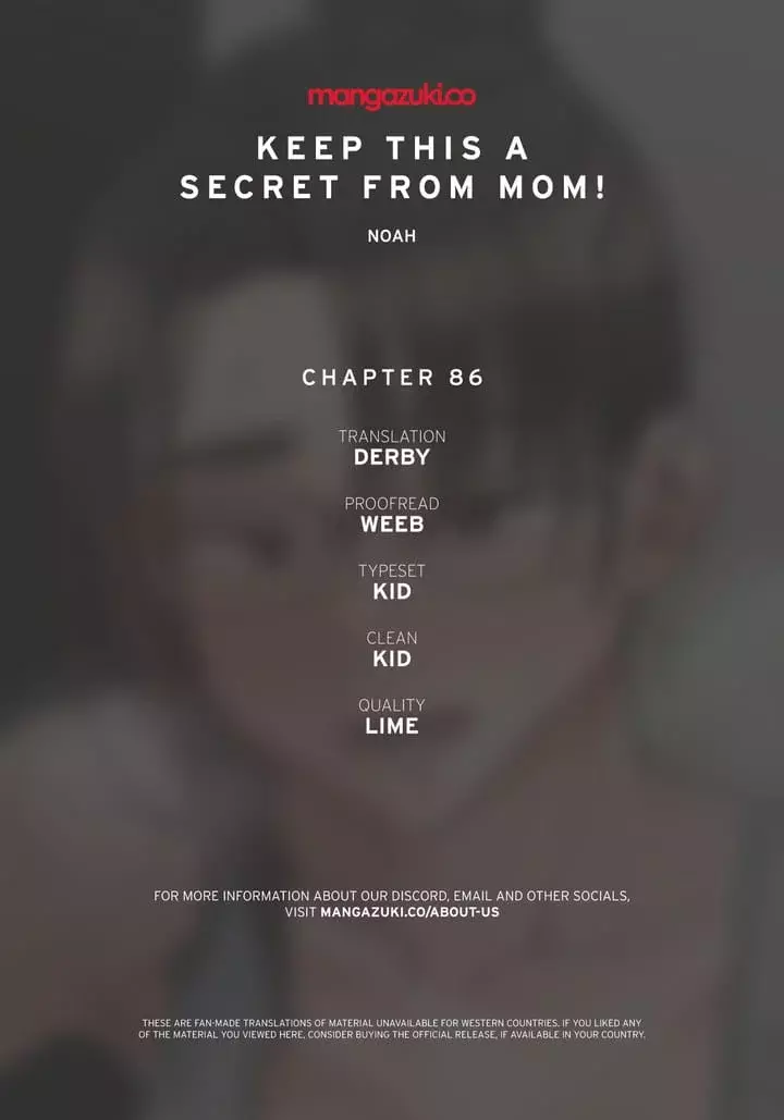Keep It a Secret From Your Mother! Chapter 86 – page 1