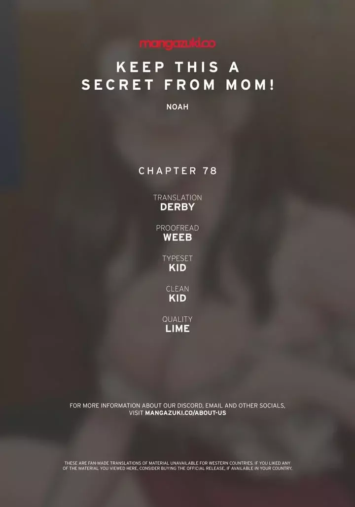 Keep It a Secret From Your Mother! Chapter 78 – page 1