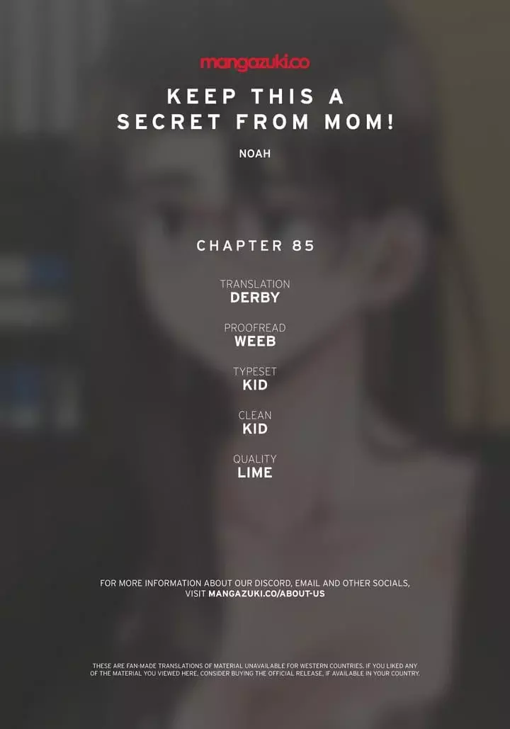 Keep It a Secret From Your Mother! Chapter 85 – page 1
