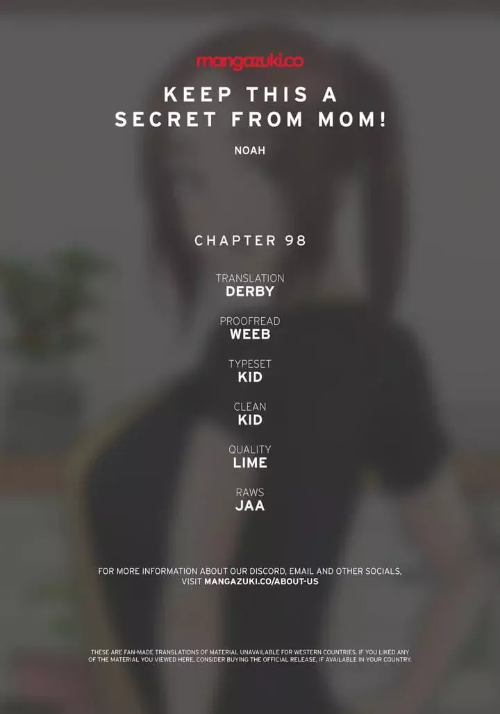 Keep It a Secret From Your Mother! Chapter 98 – page 1