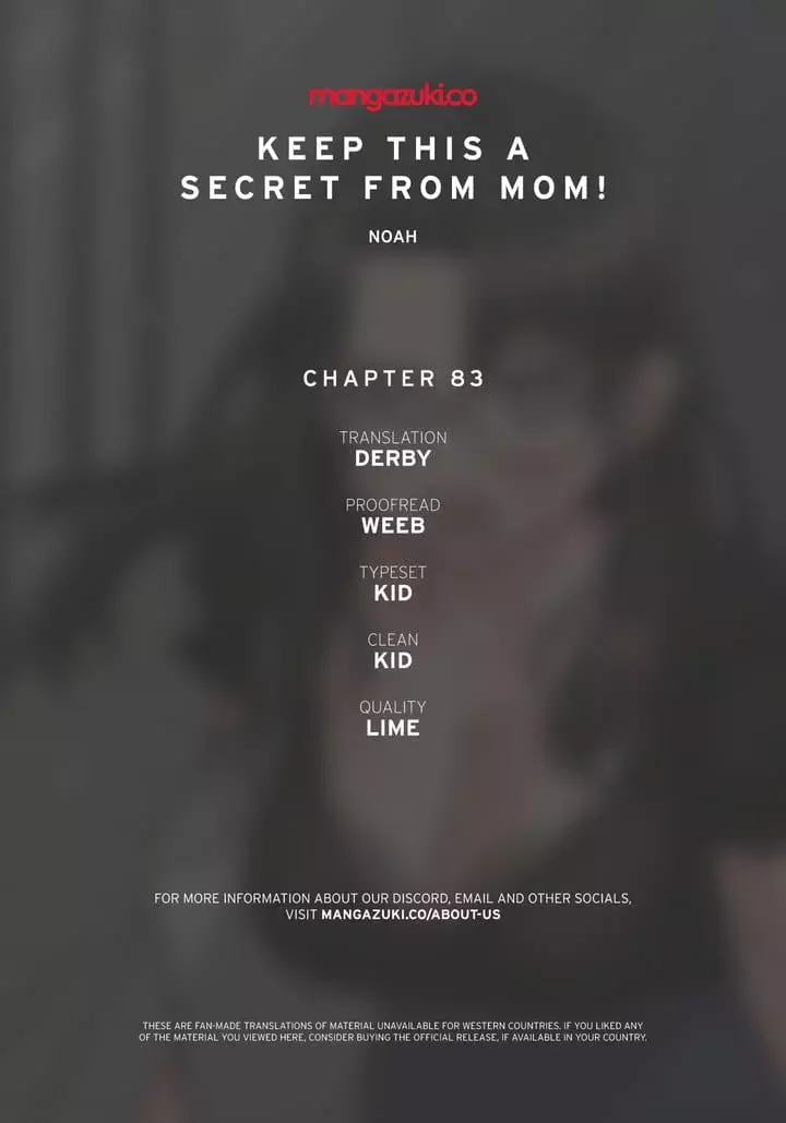 Keep It a Secret From Your Mother! Chapter 83 – page 1