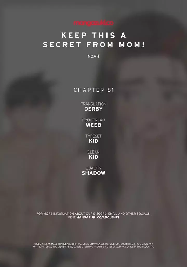 Keep It a Secret From Your Mother! Chapter 81 – page 1