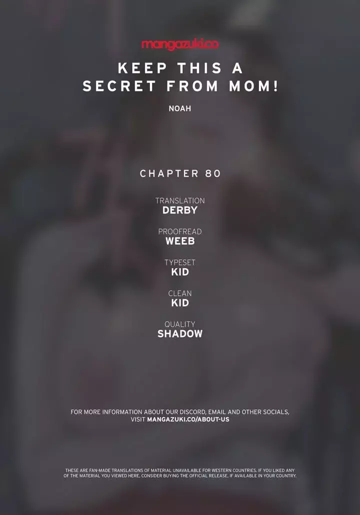 Keep It a Secret From Your Mother! Chapter 80 – page 1