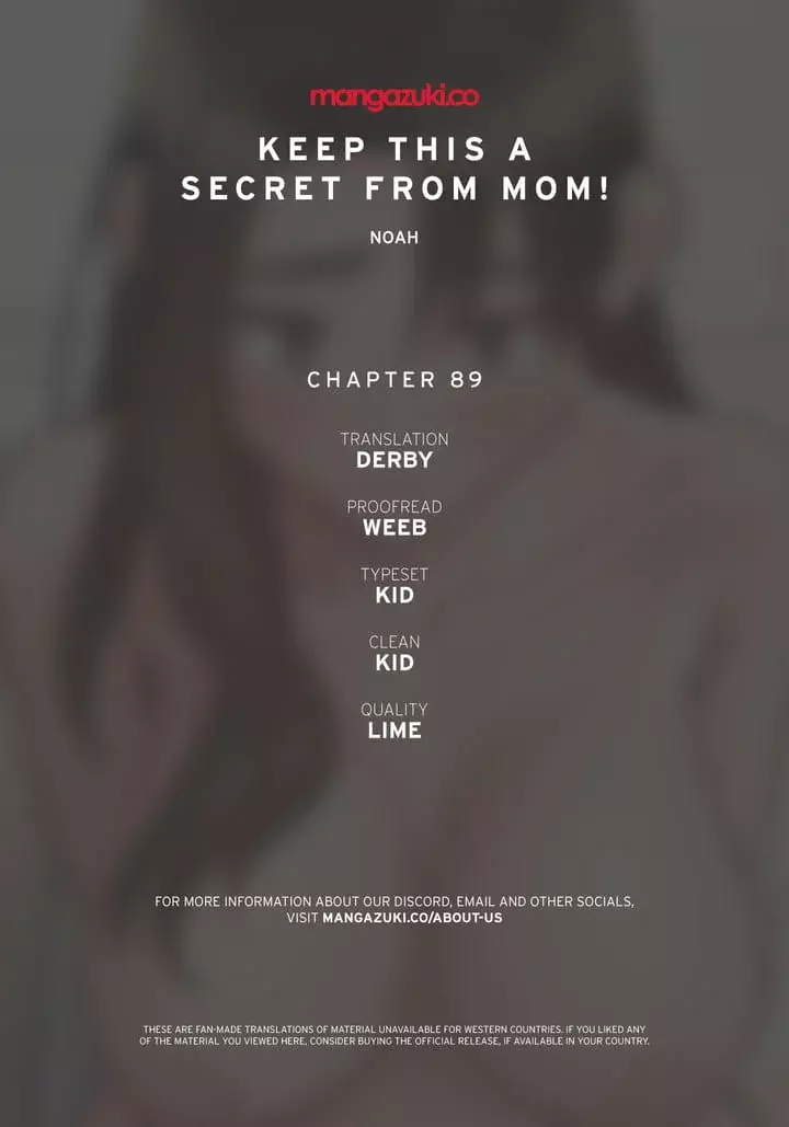 Keep It a Secret From Your Mother! Chapter 89 – page 1