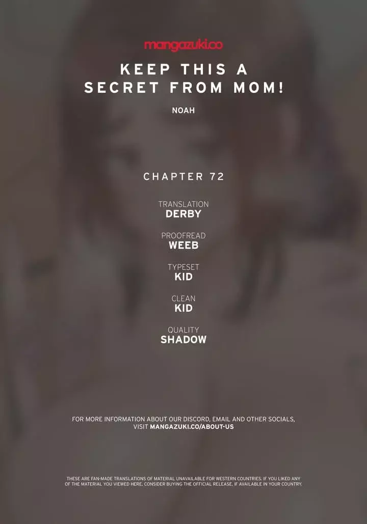 Keep It a Secret From Your Mother! Chapter 72 – page 1