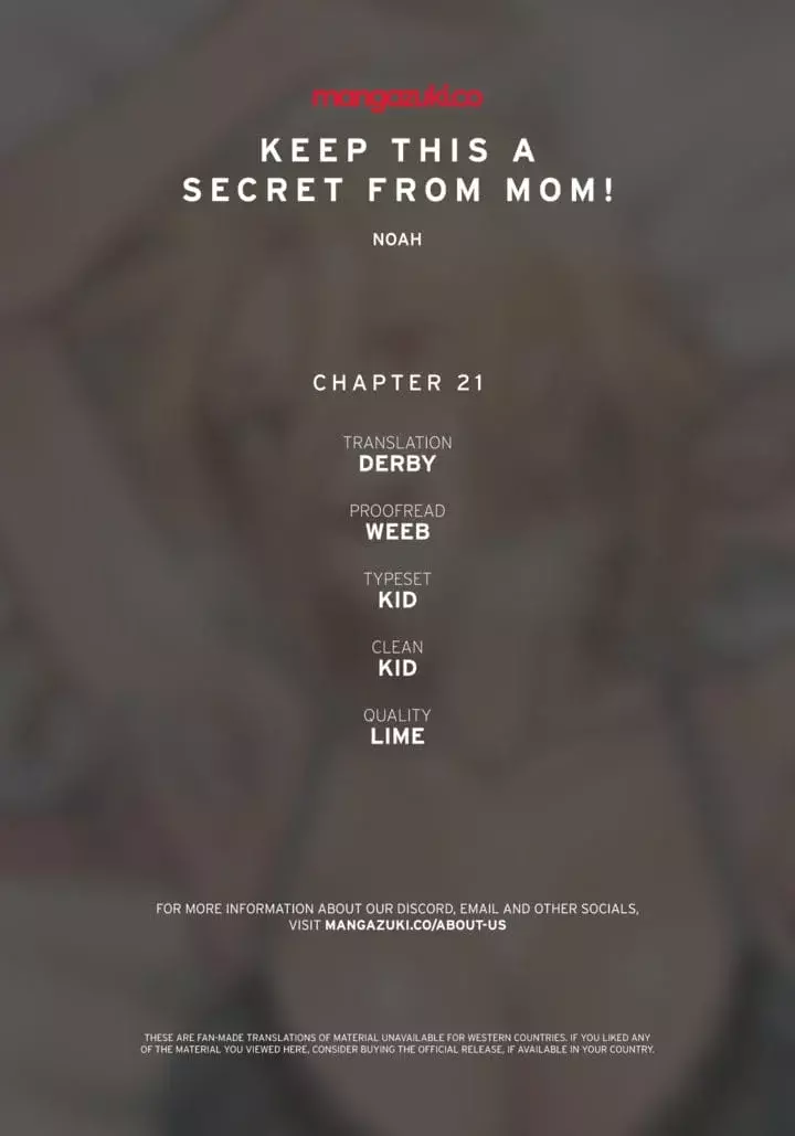 Keep It a Secret From Your Mother! Chapter 21 – page 1