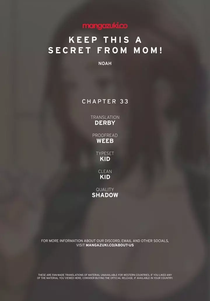 Keep It a Secret From Your Mother! Chapter 33 – page 1