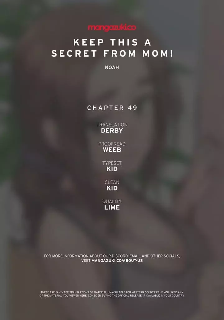 Keep It a Secret From Your Mother! Chapter 49 – page 1