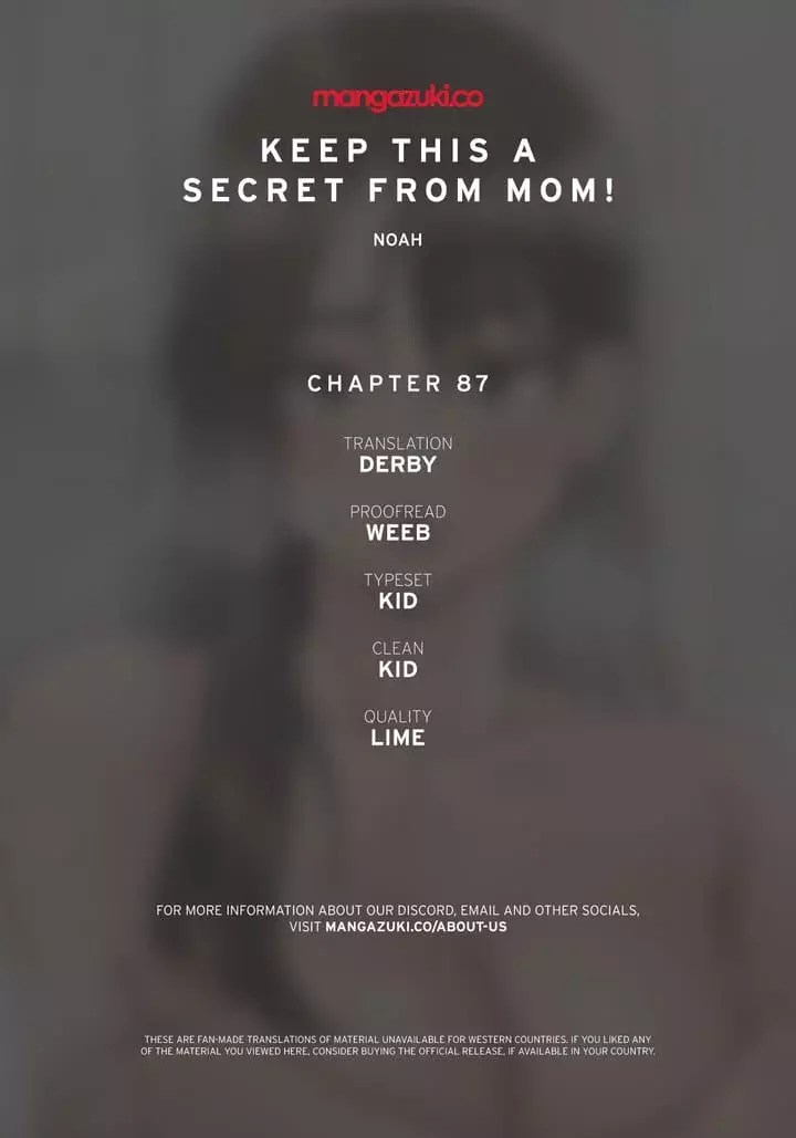 Keep It a Secret From Your Mother! Chapter 87 – page 1