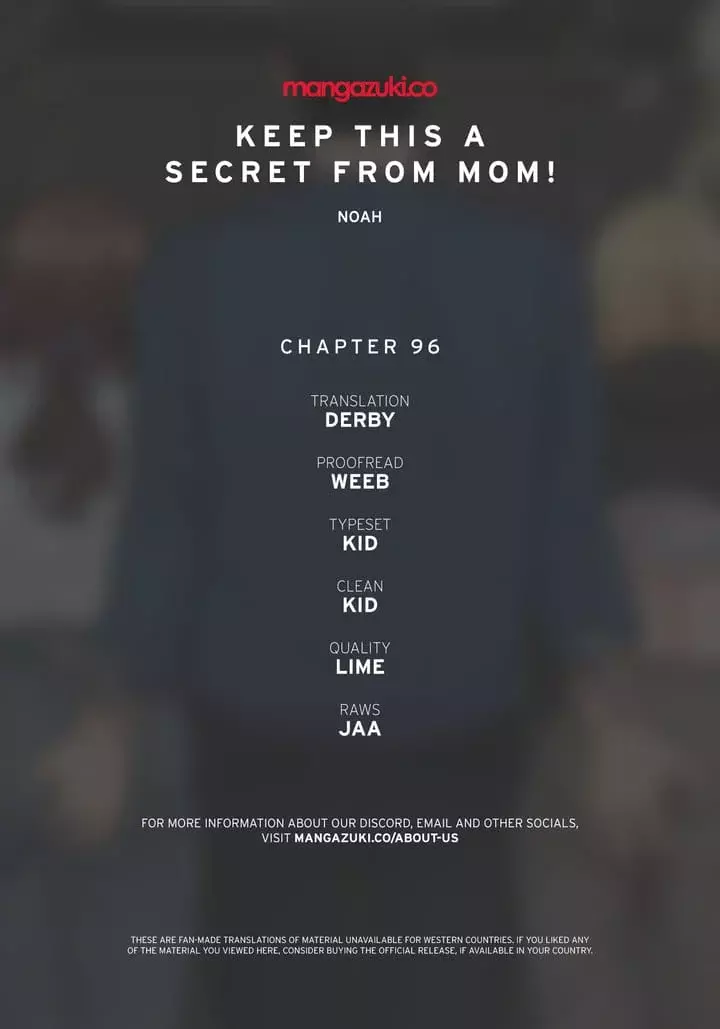 Keep It a Secret From Your Mother! Chapter 96 – page 1