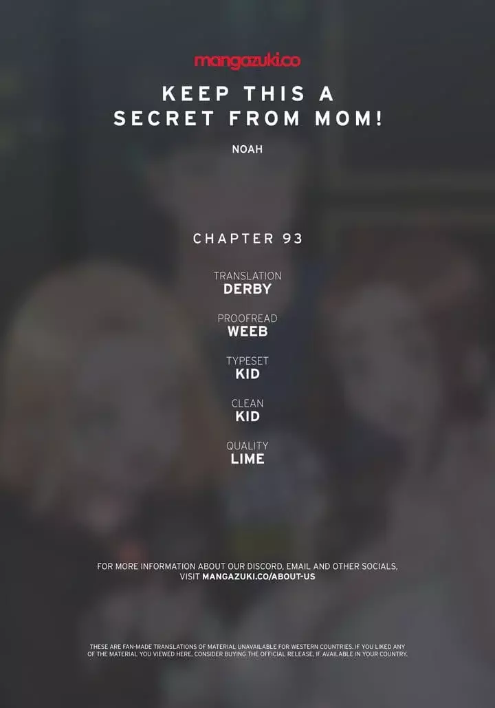 Keep It a Secret From Your Mother! Chapter 93 – page 1