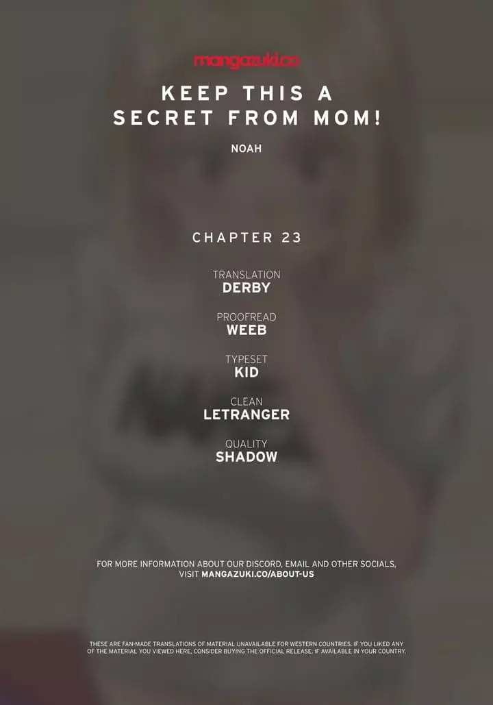 Keep It a Secret From Your Mother! Chapter 23 – page 1