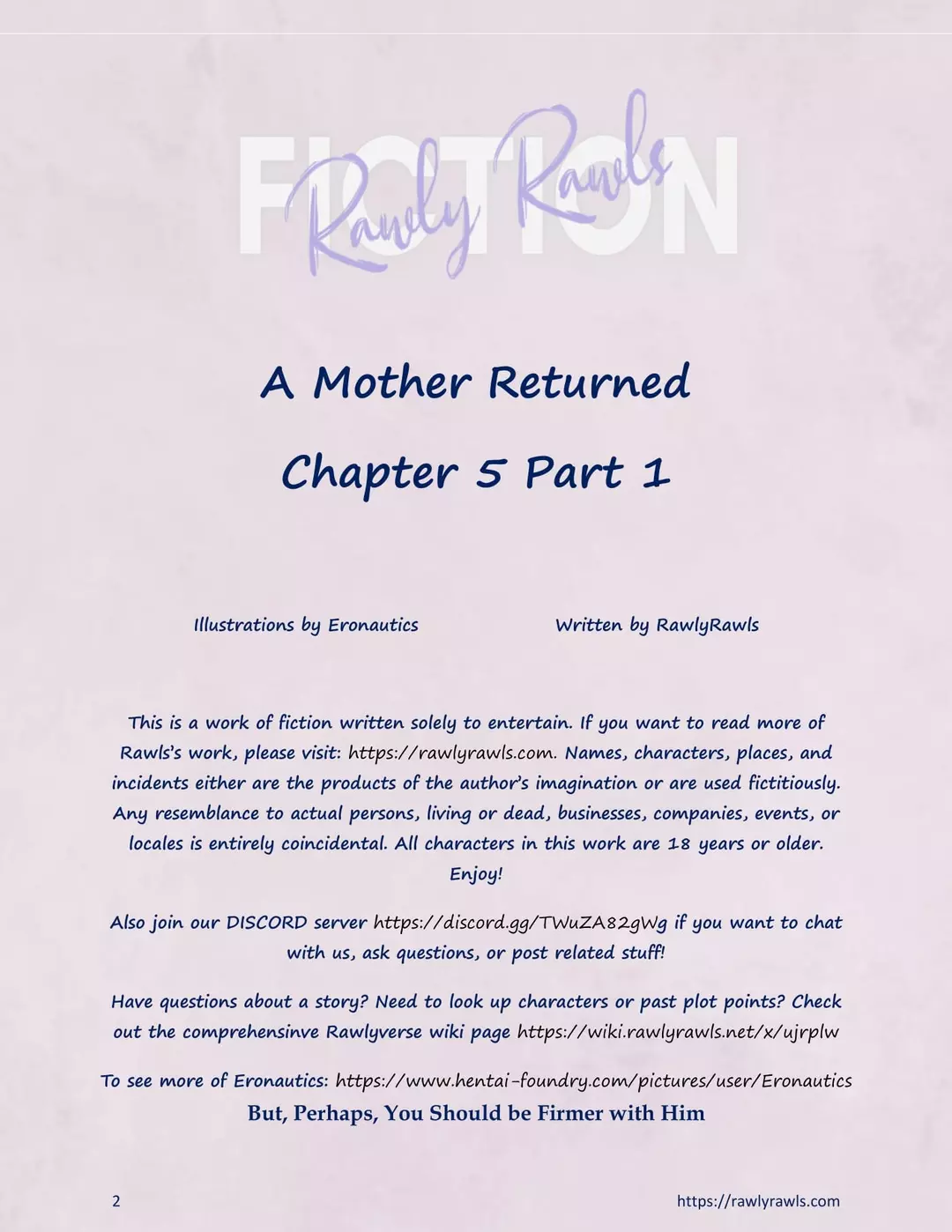 A Mother Returned Chapter 5 - Part 1 – page 2