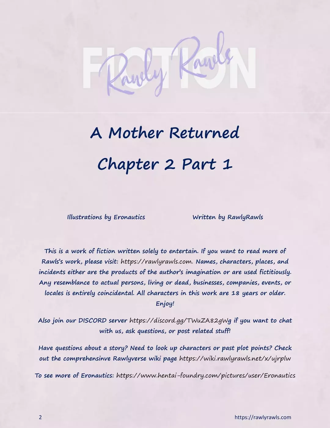 A Mother Returned Chapter 2 - Part 1 – page 2