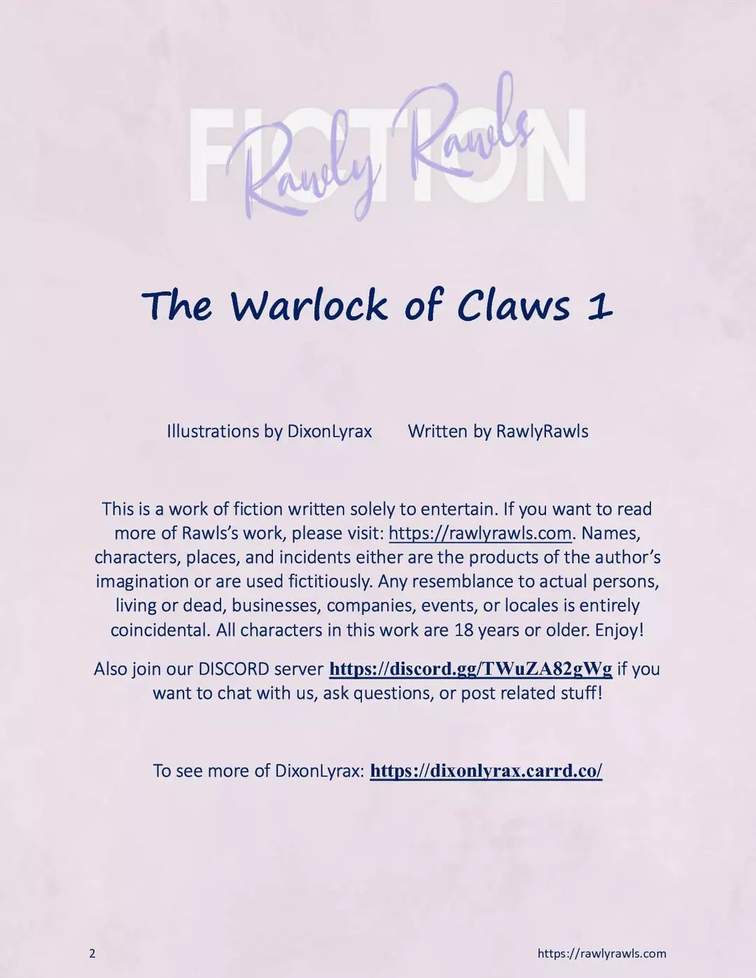 The Warlock Of Claws Chapter 1 – page 2