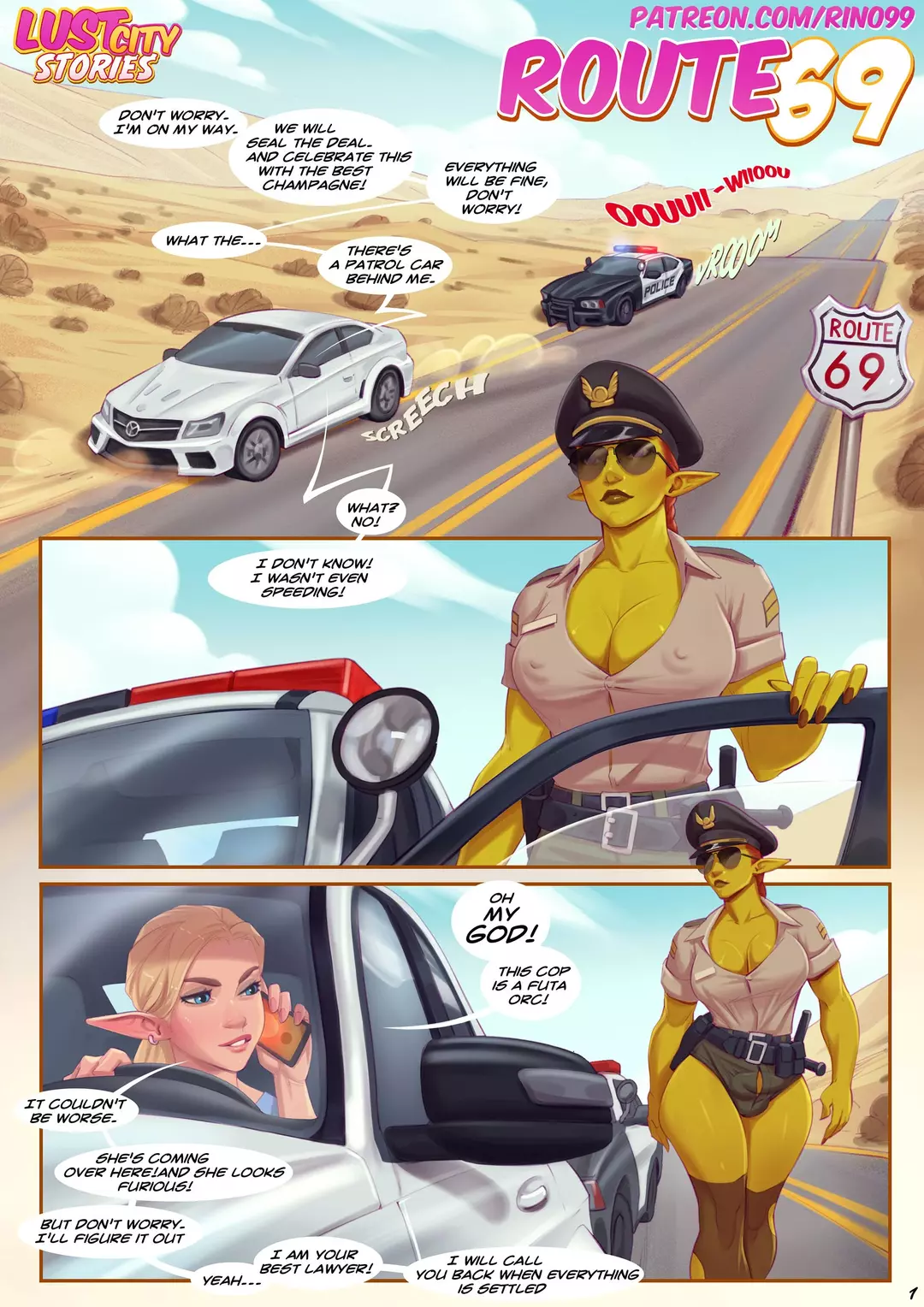 Route 69 Dickgirls - Chapter 1 – page 1