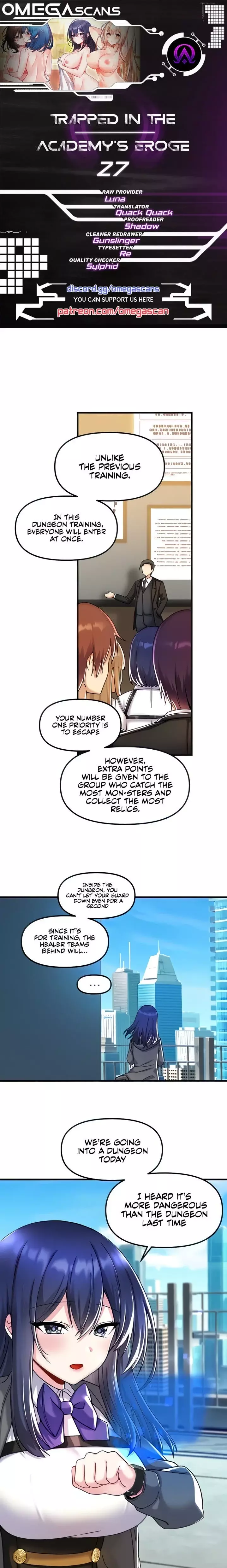 Trapped in a Hentai Game Academy Chapter 27 – page 1