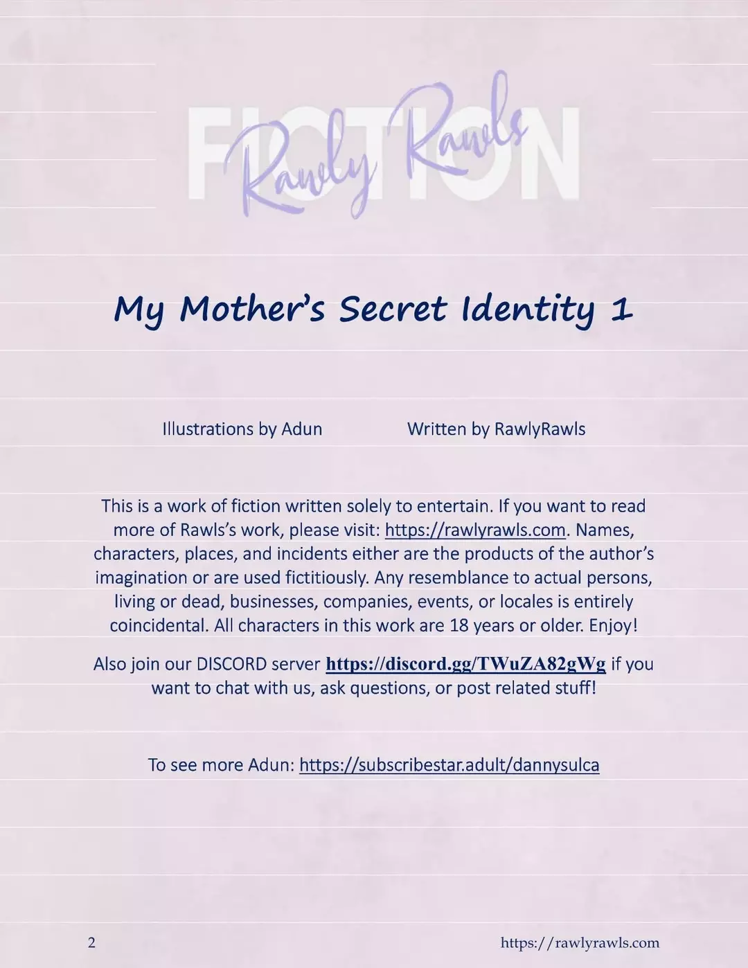 My Mother's Secret Identity Chapter 1 – page 2