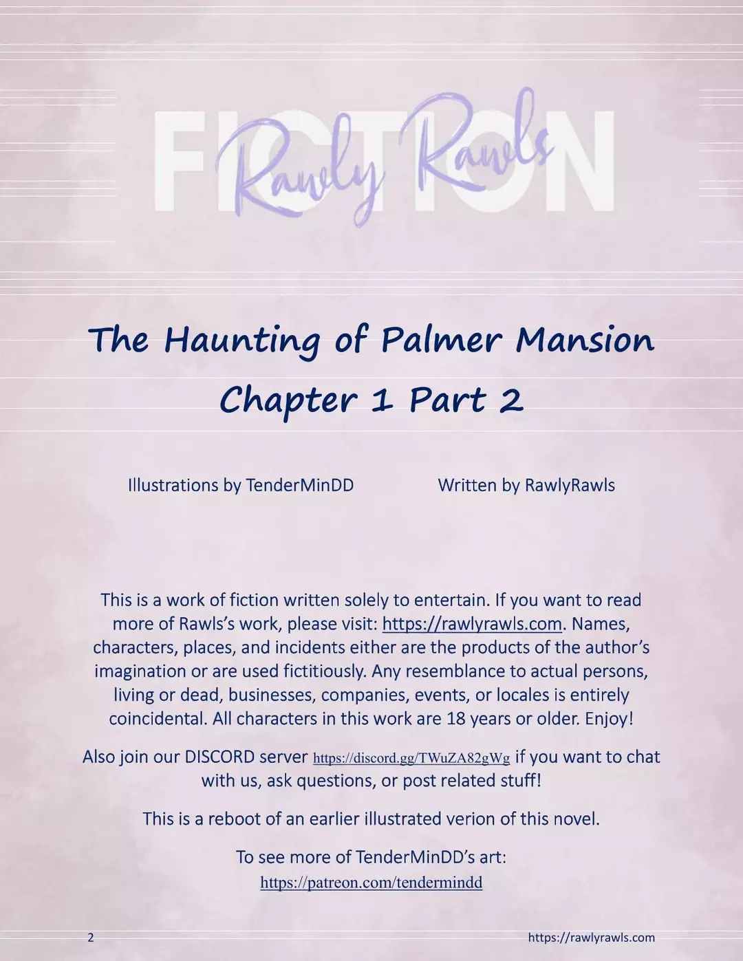 The Haunting Of Palmer Mansion Chapter 1 - Part 2 – page 2