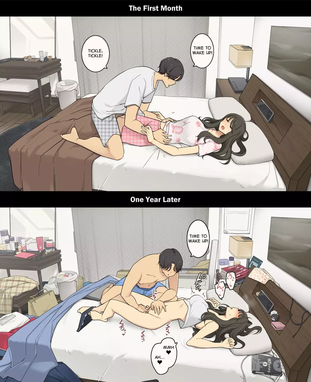 A Day in the Life of a Couple: Their First Month Living Together vs. One Year Later – page 2