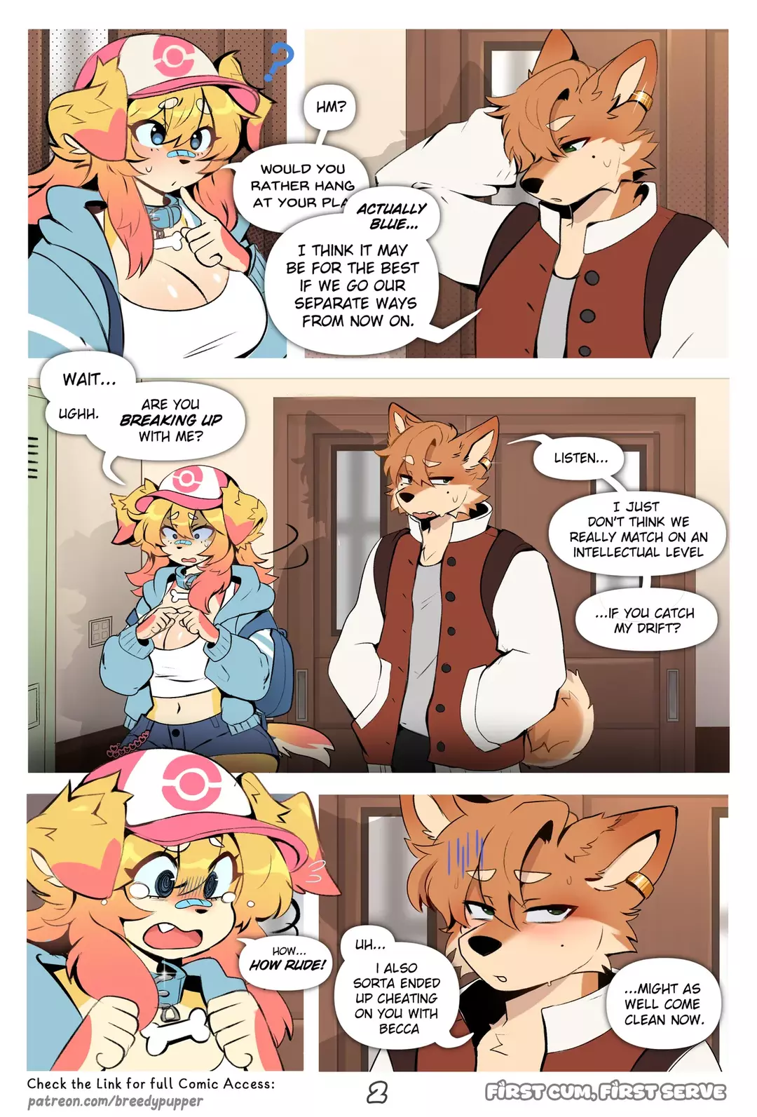 First Cum, First Serve! Audio Porn Comic – page 3
