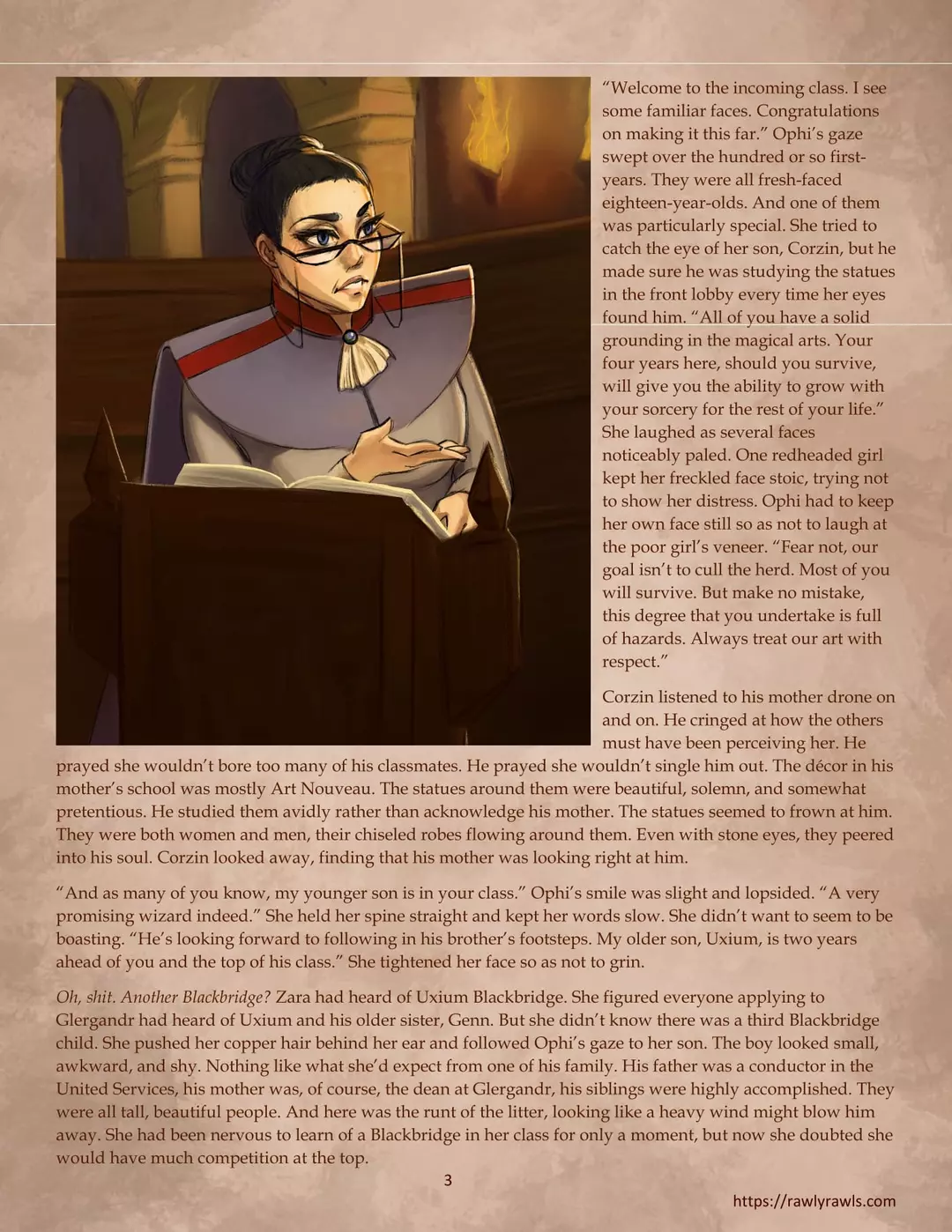 Glergandr University Chapter 1 – page 3