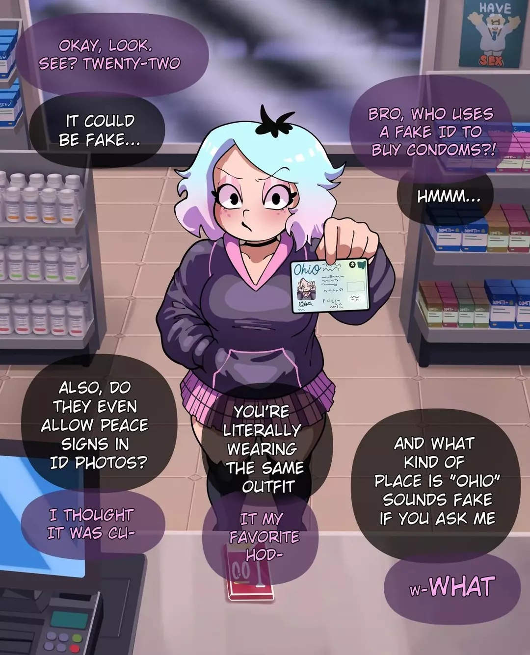Emberlynn Pinkle tries to buy some condoms – page 3