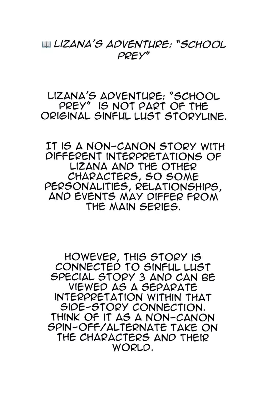 Sinful Lust – Lizana Sinful Lust - Lizana's Adventure School Prey - Chapter 1 – page 2