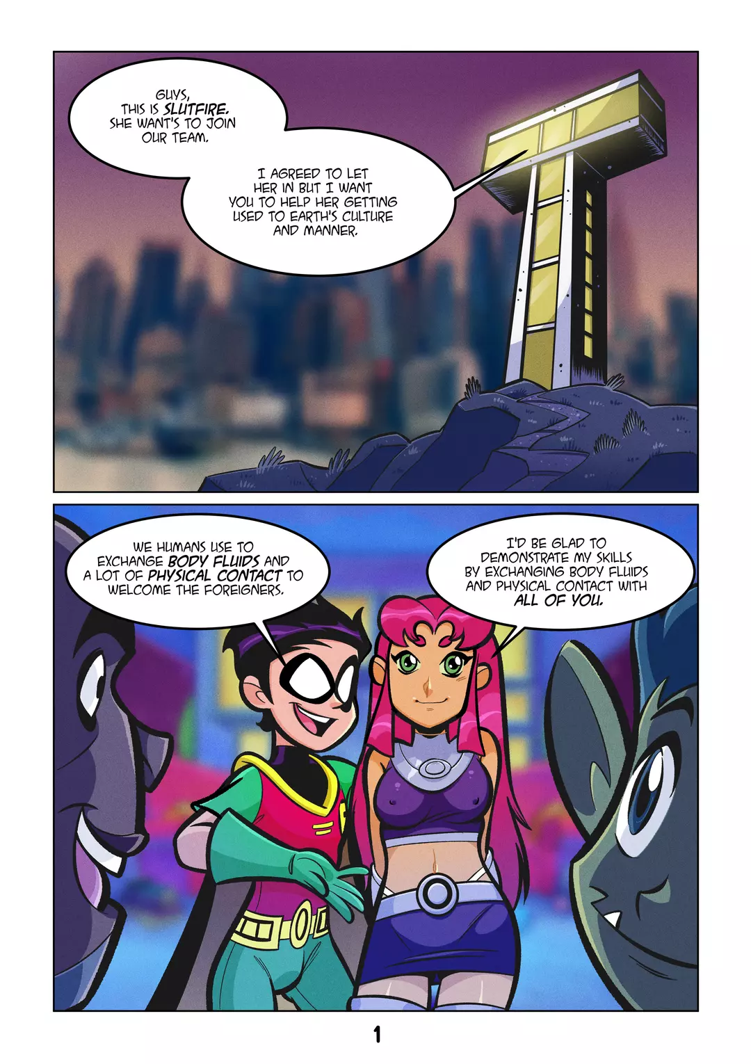 Slutfire Teen Titans – page 2