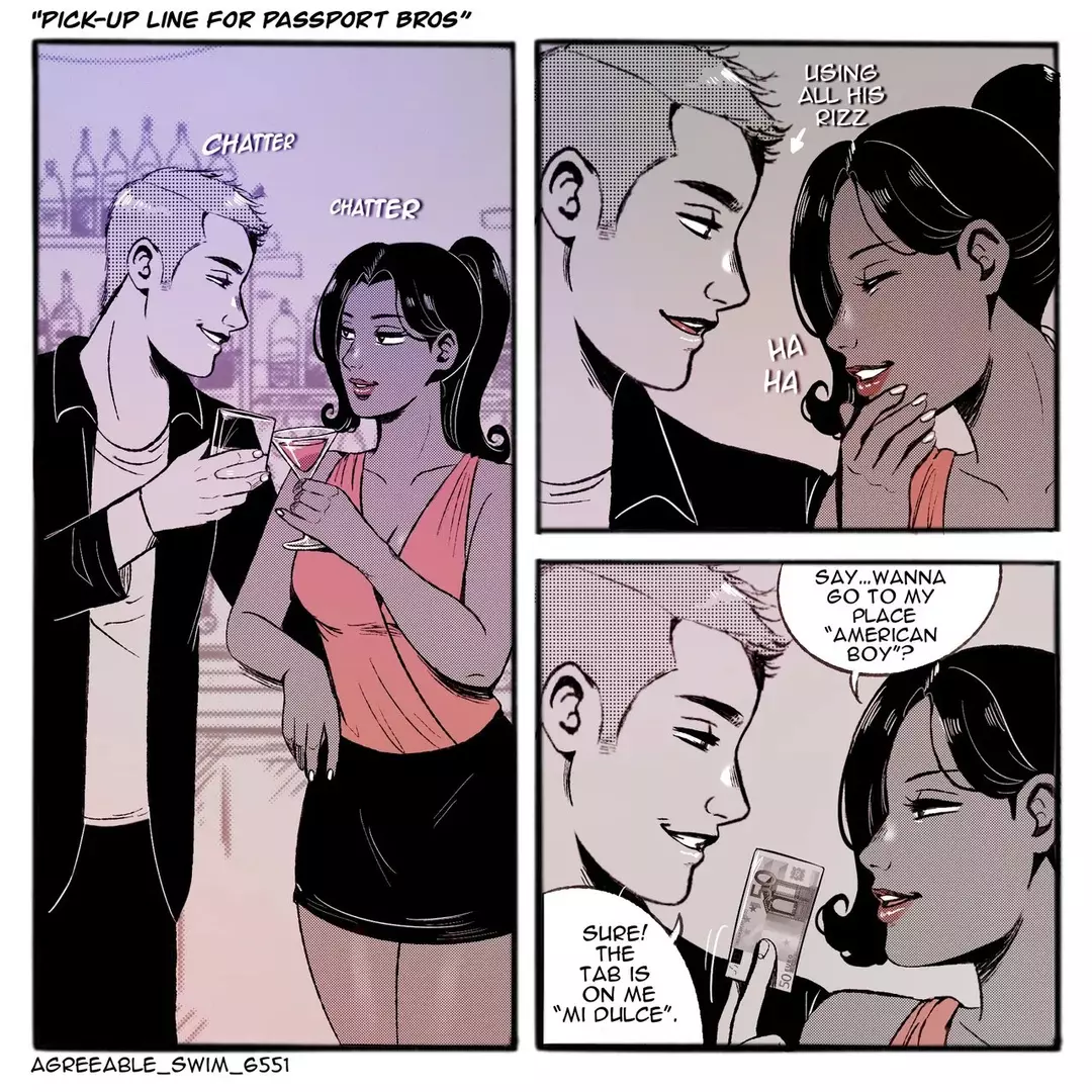 Pick-up line for passport bros – page 1