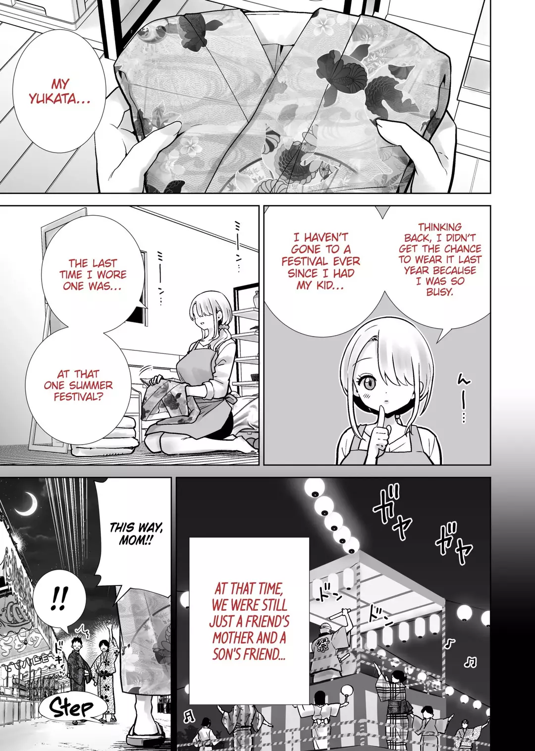 Tomodachi no Mama ga Boku no Dekachin de Ikimakutta Natsumatsuri | The Summer Festival Where My Friend’s Mother Came on My Big Dick – page 3