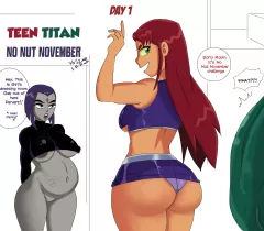 No Nut November (Teen Titans) [VN Simp] porn comic cover