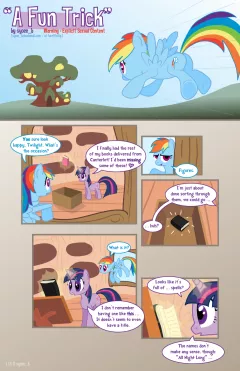 A Fun Trick (My Little Pony – Friendship Is Magic) [Syoee_B] porn comic cover