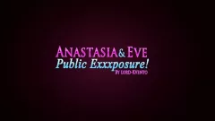 Anastasia &amp; Eve – Public Exposure! [Lord Kvento] porn comic cover